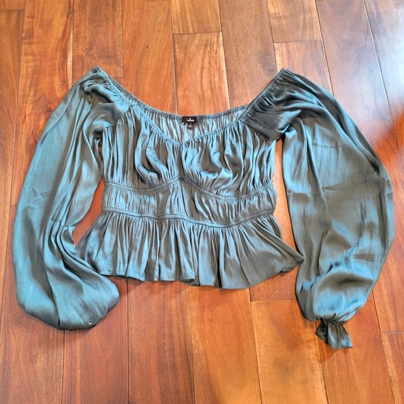 Lulus Tops - Lulus green peplum top size large